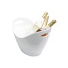 8L white boat shaped acrylic ice bucket, champagne bucket for