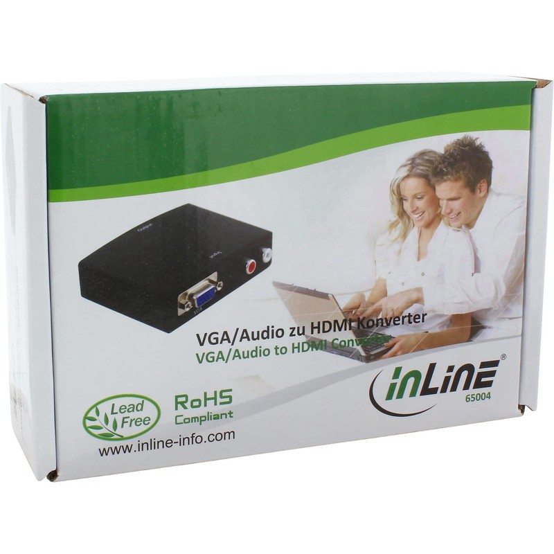INLINE VGA und Audio zu HDMI Konverter Eingang VGA und