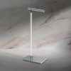 Gatco 1331C Modern Rectangle Base Freestanding Toilet Paper Holder 22.25"