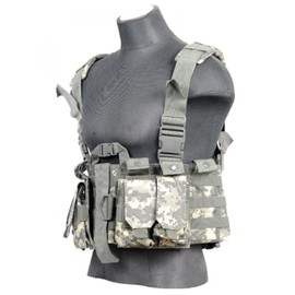 Lancer Tactical Hobby Version 2 Replica M4 Chest Harness MOLLE Rig (US, Alpha, One Size, Regular, Regular, ACU)