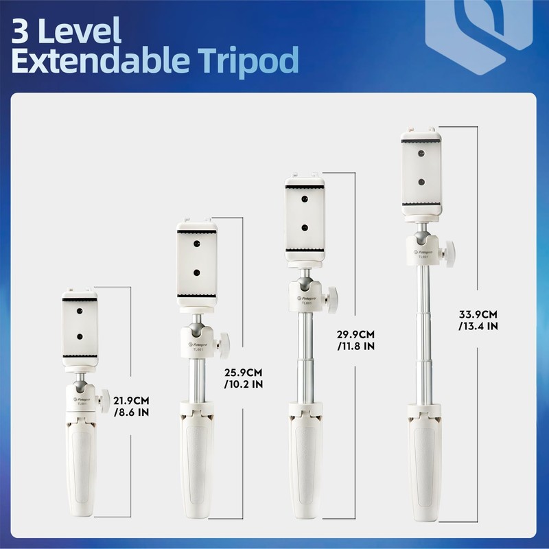 Fot💎 Telescoping Mini Tripod Mount 360° Rotating Table Top Tripod