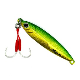 Allgu Tungsten Jig No. 1.4 oz (40 g) Keimura Green Gold Vertical Light Jigging TG SLJ Metal Jig Bait Lake Multi-Layer Coat