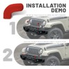 WINUERK 2PCS Bumper Tow Hook Covers, Tow Hook Protector, Front