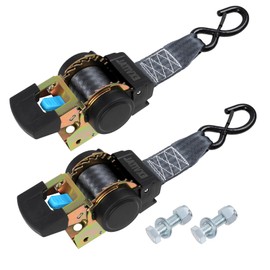 Auto Retractable Ratchet Tie Down Straps Bolt-On Transom Strap