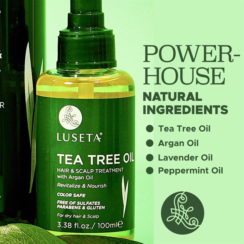 Luseta Tea Tree Oil for Hair, Hair Serum for For
