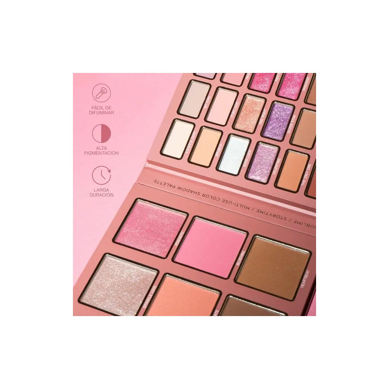 Paleta De Sombras Y Rostro Story Time Atenea Beauty Multicolor