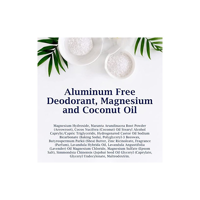 Dr Teal's Desodorante Libre de Aluminio, Aceite Escenciale de Coco,