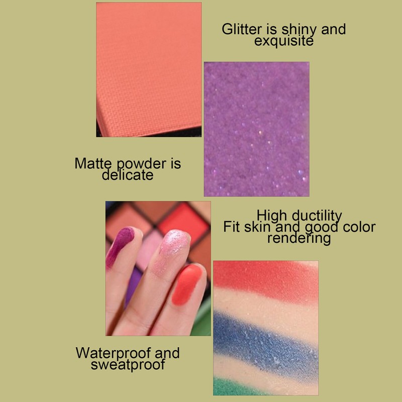 IMAGIC 36 Colors Long Lasting Eyeshadow Glitter Matte Eye Shadow