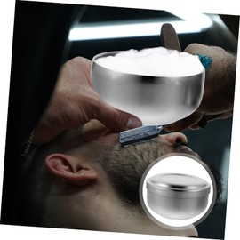 SAFIGLE Stainless Steel Shaving Bowl Lid Men Shaving Soap Bowl Lathering for Razor Men