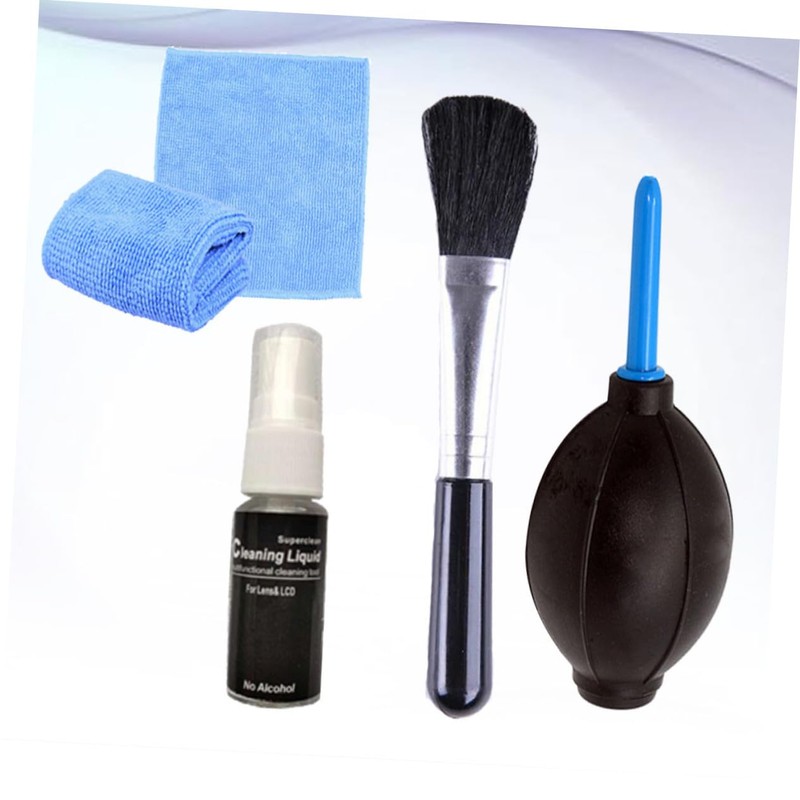 COHEALI 4Pcs Computer Cleaning Kit Air Blower Brush Fluid and
