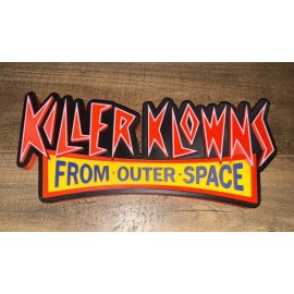 Killer Klowns From Outer Space 3D Logo Sign Self Standing Shelf Art Display
