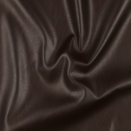 Faux Leather Panel 50 x 70 cm High Quality Colours Ideal for Clothing DIY Waterproof 27 Colours (Dark Brown)