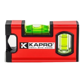 Kapro - 771M TWIN Magnetic Heavy Duty Toolbox Level - For Leveling and Measuring - Features V-Groove and Magnet Base - VPA Certified - 4 Inch
