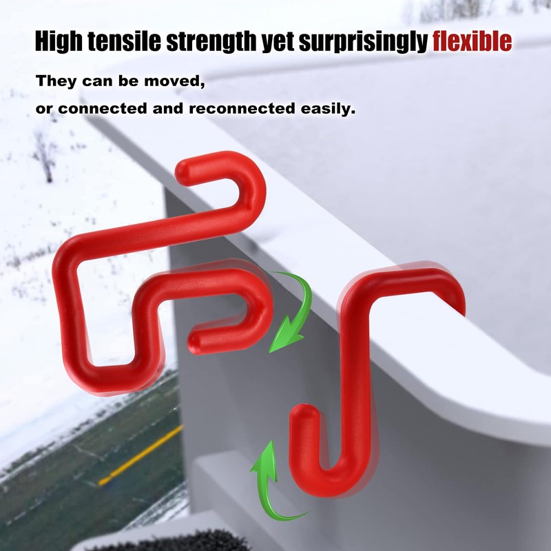 CNQLIS 2 Pack Red Bucket Hooks, Lineman Bucket Tool Holder