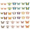 PH PandaHall 40pcs Butterfly Charms, Enamel Butterfly Pendants Alloy Dangle Pendants Colorful Enamel Charms Golden Metal Charm for DIY Earring Bracelet Necklace Jewelry Making Crafting, 0.5~1 Inch