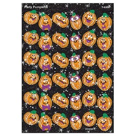 Trend Welcome Stickers Sparkly Pumpkins T-63007 72 Pieces Trend Sparkle Stickers Party Pumpkins
