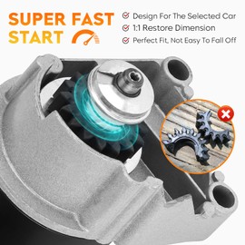 New Starter for Air Cooled All 14HP 16HP 18HP Horizontal, for SBS0009 399928 495100 498148 112242 410-22010 9799 Lester 5744 106684