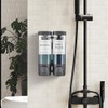 Shampoo and Conditioner Dispenser,Unisense Shower Soap Dispenser 2 Chamber No