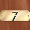 7 Seven House Numbers No Punching - 2.5"Address Numbers for