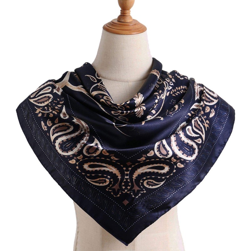 vimate Satin Scarf for Hair Wrapping at Night-Ladies 35 Square