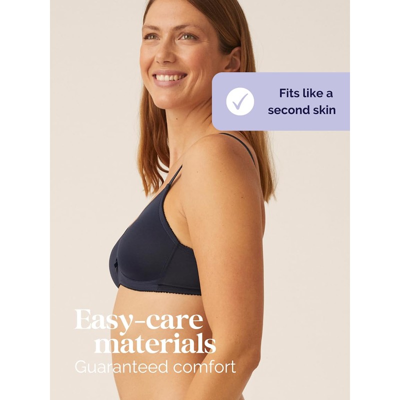 Naturana Cup Bra without Underwire 5166 - dark blue, size: