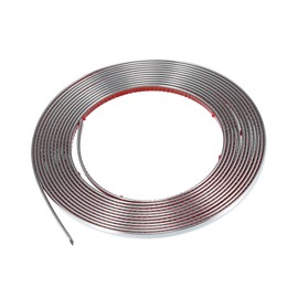 A ABSOPRO Car Door Edge Guards Strip 6mm Wide 16.4ft 5m Length Silver Tone Item Replacement