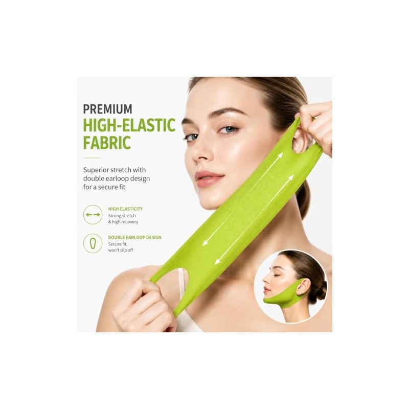 Mascarilla V-Lift 8 Piezas, Mascarilla de Colágeno Reafirmante e Hidratante