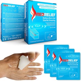 RedRelief Burning Wound Dressing 5 x 5 cm - Pack of 5