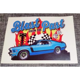 2 Ford Mustang "Blast from the Past" Fastback American Muscle Car Stickers Decal