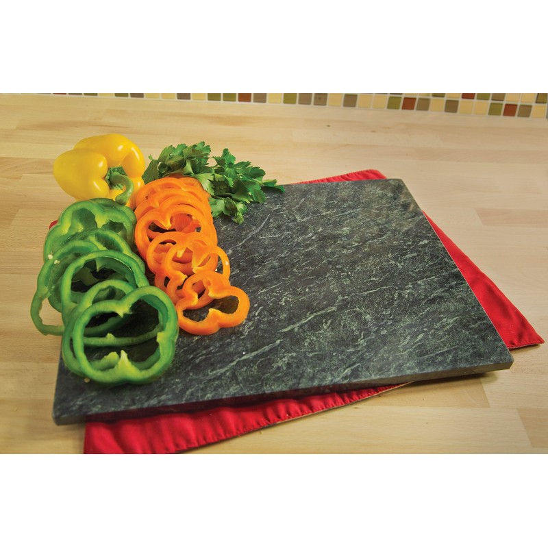 Fox Run Marble Pastry Board, Green, 12" x 16" x