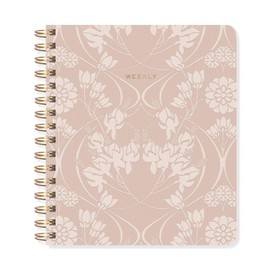 Fringe Studio Non-Dated Weekly Planner, Vegan Leather Cover, "NOVEAU BLOSSOM", 7" x 8.375", 160 Pages (878006)