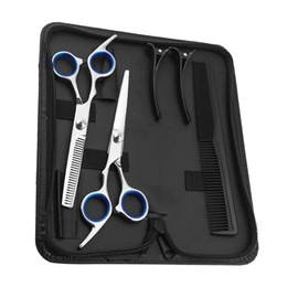 Hair Cutting Shears Set Barbershop Hairdressing Scissor Kit Teeth Cut Scissors Hair Styling Tools Hair Salon Cutter Barber Comb Scissor Set