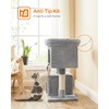 Feandrea Cat Tree, 33.1-Inch Cat Tower, L, Cat Condo for