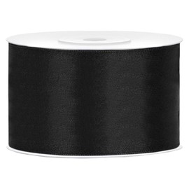 Satin Ribbon Selection of 25 Colours and 6 Widths 3 mm 6 mm 12 mm 25 mm 38 mm 50 mm Decorative Ribbon as Decoration for Weddings, Crafts, Gift Wrapping