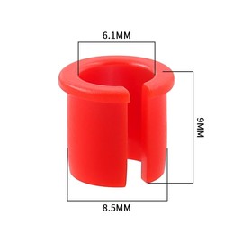 10 Pcs Schrader to Presta Rim Adapter, Convert Valve Stem Grommet, Wheels Manufacturing Presta Valve Saver for Road Bike MTB Bicycle Wheel Rim Conversion (Red)