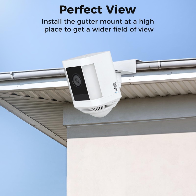 2Pack Adjustable Gutter Mount for 𝐑𝐢𝐧𝐠 Stick Up Cam/𝐑𝐢𝐧𝐠 Spotlight