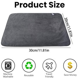 BVSRCP 2 Stripes Dry Cloth Shower, Drying Cloth, Shiny Wipes, Car Drying Cloth, Soft, Durable, Scratch-Free Microfibre Wipe Cloth for Cars, Motorcycles, Bicycles (Grey)