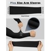 Foaincore 4 Pairs Plus Size Cooling Arm Sun Sleeves for