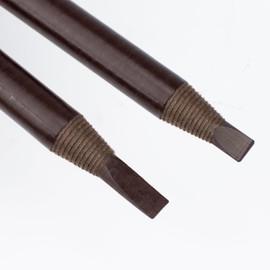 2 Stück Wasserdichte Augenbrauen-Zeichenstifte – Peel-Off Tattoo Stift für Augenbrauenformung und Hairstroke-Look (2PCS Brown)