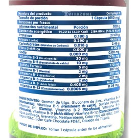 Complejo B Vidanat 180 Cápsulas (2 Frascos) Sabor Sin Sabor