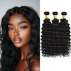 Deep Wave Bundles Human Hair 22 24 26 Inch Black