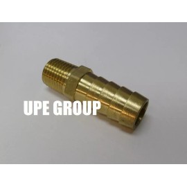 PRO-EDGE INDUSTRIAL 1/2 HOSE BARB X 1/4 MALE NPT Brass Pipe Fitting NPT Thread Gas Fuel Water Air