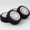 HobbyMarking 1/10 RC Rally Car Wheels Rims & Rubber Tires