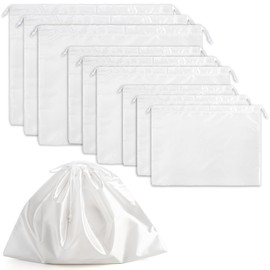 Peohud 9 Pack Dust Cover Storage Bags, Purse Dust Bags with Drawstring, Large Silk Cloth Travel Storage Pouch for Handbags Shoulder Bags Purses Shoes Luggage