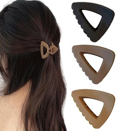 Small Hair Clips, Set of 3, Mini Clips, Hair Clips, Hair Ornament, Women's, Simple, Plain, Adult, Cute, Office, Everyday Hair Accessories (Set of 3)