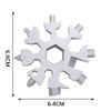 18-in-1 Snowflake Multi Wrench Tool, Keychain Multitool Pocket Tool is