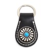 H.N.Z rclk-001 Men's Key Chain, Cowhide Leather, Concho, Native Key