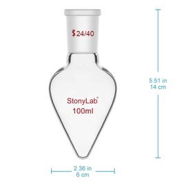 stonylab Laboratory Stand Set, Laboratory Stand Support Metalware Steel Support Stand with Rod (60cm L), 4-Prong Burette Clamp, Retor Ring, Piston Clamp and Boss Head Clamp, 100ml