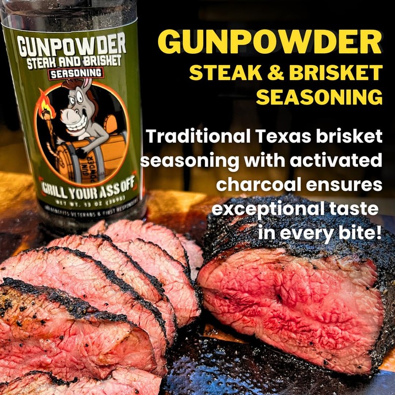 Grill Your As* Off Gunpowder Seasoning – 13oz BBQ Seasoning