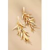 Anthropologie NWT Anthropologie Fringe Leaf Drop Earrings SRP $48